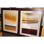 Debra Stroud, pair contemporary framed prints.