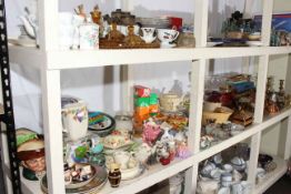 Collection of metalwares, cased cutlery, Royal Doulton character jugs, stoneware jar, barometer,