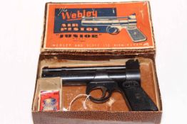 Webley Junior 177 air pistol in original box.