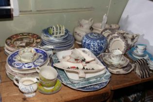Collection of Victorian pottery, Mason's, Liberty Hera, Foley China, etc.