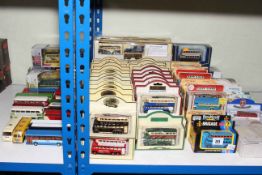 Collection of Diecast model buses including Days Gone, etc.