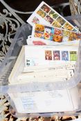 Box of first day covers dating 1960s to 1990s inc: Stuart Illustrated (Windsor Castle), Philart,