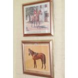 Neil Cawthorne, Red Rum, pair framed prints.