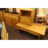 Gola Furniture light oak two door sideboard,