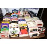 Collection of Diecast model vans including Days Gone, Vanguards, etc.