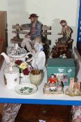 Capo di Monte, Nao figurine, Lilliput Lane, onyx lighter, etc.