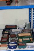 Collection of Japanese style Bonsai pots.