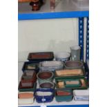 Collection of Japanese style Bonsai pots.