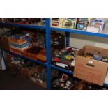 Diecast toy cars, thimbles, jigsaw puzzles, guides, etc.