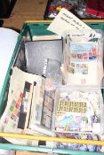 Stamp album, mint and used stamps, covers, etc.