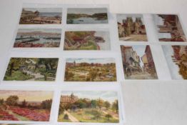 Collection of topo Britain artist signed postcards including J. Salmon.