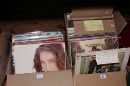 Collection of 1950's and later LP records including Bob Dylan, Cream, Cliff Richard, Adam Faith,