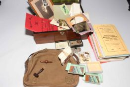 Daguerreotype photograph, 1945 military bag by Bagcraft Ltd,