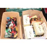 Two boxes of Diecast model vehicles including Matchbox, Days Gone, etc.