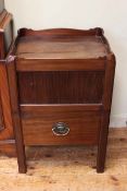 Georgian mahogany tray top night stand/commode, 73cm by 49cm by 44cm.