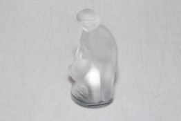 Lalique Leda and Swan figure, 12cm high.