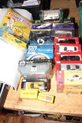 Collection of Diecast model vehicles including Elvis Matchbox 95307, James Bond, Dinky, etc.