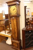 Mahogany quartz longcase clock-cabinet 199cm.