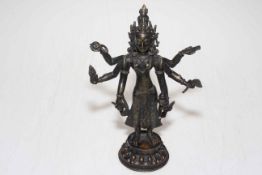 Tibetan Vasudeva Buddha statue, 20cm high.