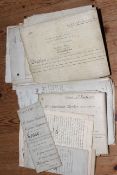 Collection of c1820s to 1920s parchment and other land documents.
