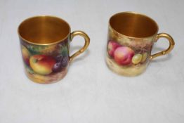 Two Royal Worcester H.