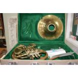 Chinese made French Horn outfit no. 705, with 1970 receipt.