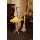 Continental style plant stand and two occasional table (3).
