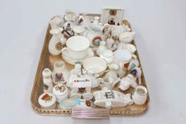 Collection of crested china, over forty pieces.