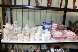 Tea china services including Paragon hand painted and Minton April, Masons and other dinner service,