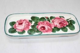 Wemyss Cabbage rose tray, 28.5cm.