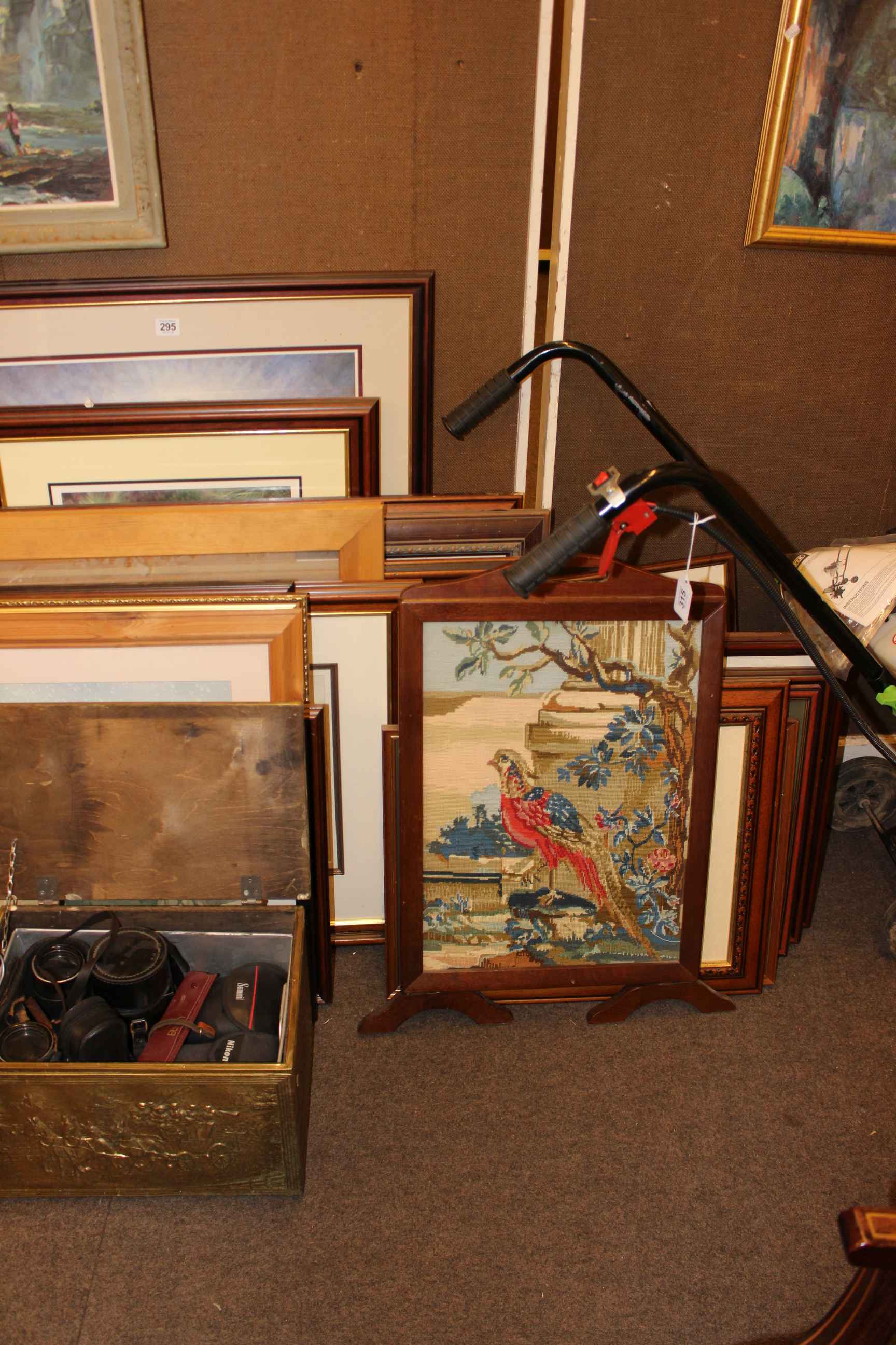 Large collection of pictures including hunting scenes, vintage sewing machine, - Image 4 of 4