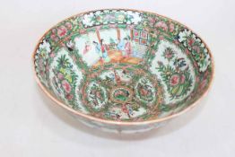 Large Canton bowl, 30cm diameter.