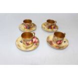 Four Royal Worcester H.