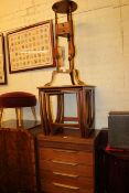 Nest of three G Plan teak tables, teak seven drawer chest and two drawer wig stand (3).