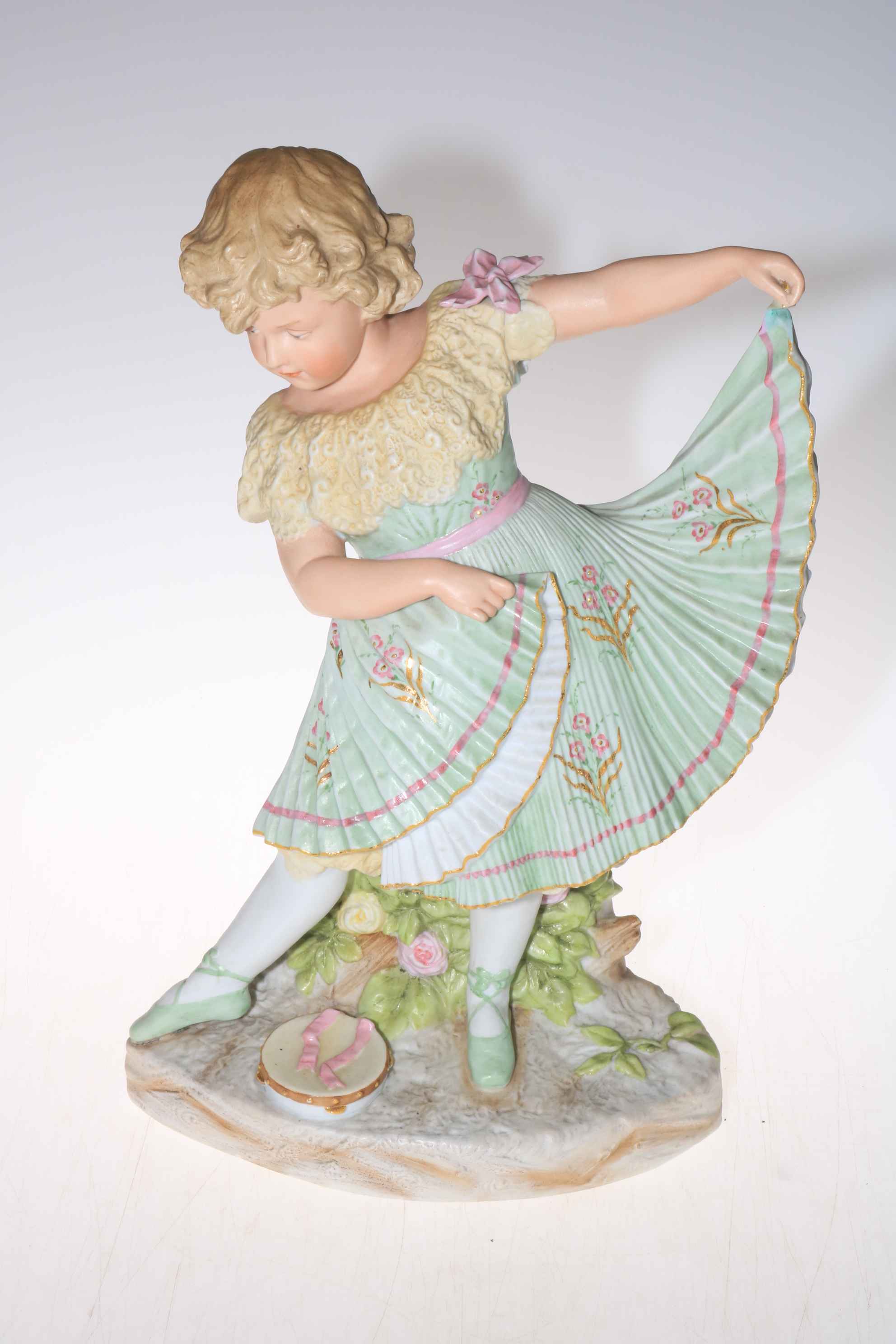 Large Heubach girl figurine, 40cm high.