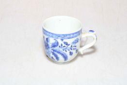 Chinese 19th Century blue and white tea cup.