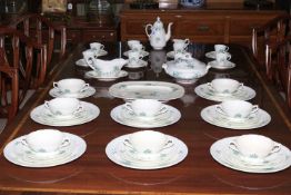 Coalport Tintern part dinner service, 62 pieces.