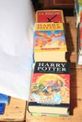 Harry Potter, Order of the Phoenix, Deathly Hallows and Half-Blood Prince first editions,