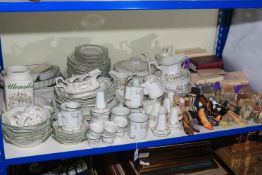 Large collection of decorative pottery, Just the Right Shoe, Lilliput Lane Cottages, etc.