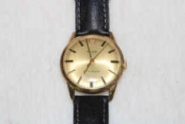 1970's Tudor 9 carat gold gents wristwatch, complete with Tudor Rolex case and box,