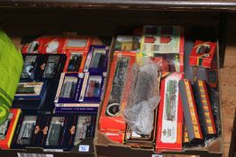 Collection of Hornby model railway engines and rolling stock,