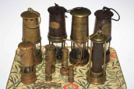 Interesting collection of six miners lamps,