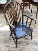 Windsor wheelback elbow chair.