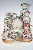 Collection of assorted Masons china including vases, caddy, ginger jar, etc.