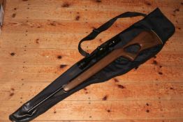 Bejamin 4.5 air rifle with SMK scope and case.