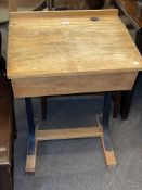 Vintage child's slope front school desk.