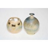 Two Art Pottery vases, tallest 12.5cm.