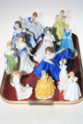 Collection of eleven Royal Doulton ladies and Dolores figure (12).