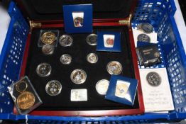 London Mint Office 'Coins of Britain's Last Century' boxed set of 11 gold and platinum covered