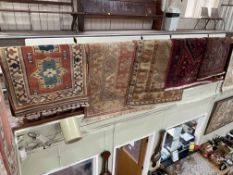 Collection of five various rugs (largest 1.90 by 1.18).